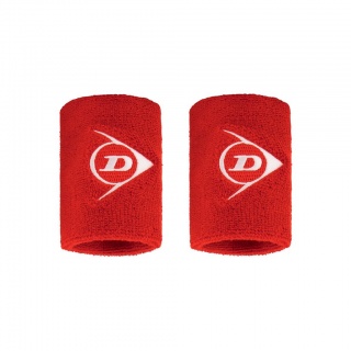 Dunlop Schweissband Handgelenk Logo Short rot - 2 Stück